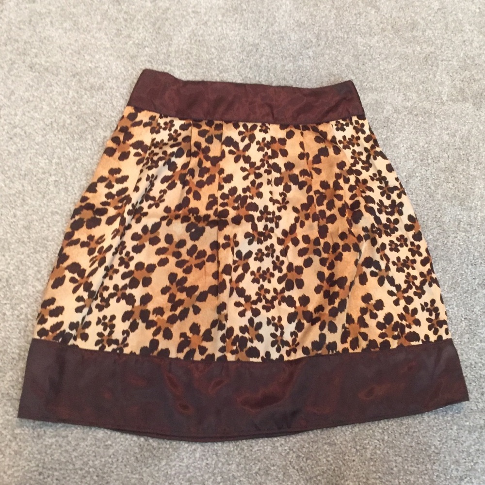 Beyer Girl Girl's Brown Cheetah Skirt Size 12 Animal Print